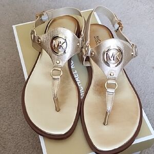 Michael Kors Metallic Gold Sandals